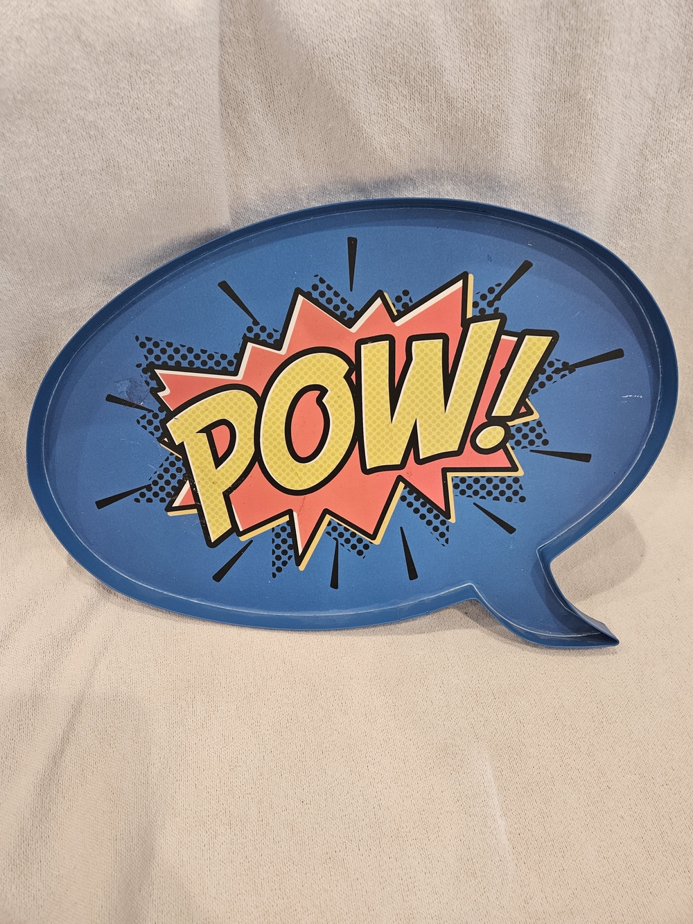 Pow! Comic Speech Bubble Cartoon Caption Metal Sign from Hobby Lobby